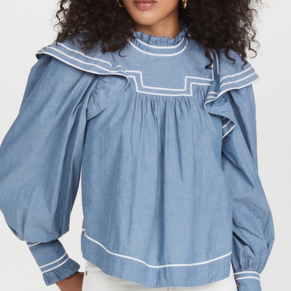Ulla Johnson Chambray Top